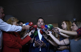 ep imagenarchivocandidatociudadanosla presidenciala comunidadmadrid igancio aguado en ruedaprensala asambleamadrid