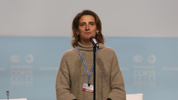 ep la ministra para la transicion ecologica en funciones teresa ribera atiende a los medios de cara