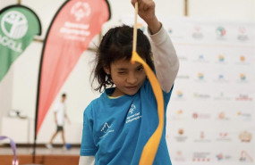 ep nina en un evento de special olympics con la fundacion leo messi