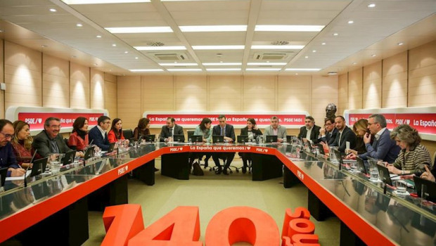 ep reunion de la comision permanente de la ejecutiva federal del psoe con la presencia del ministro
