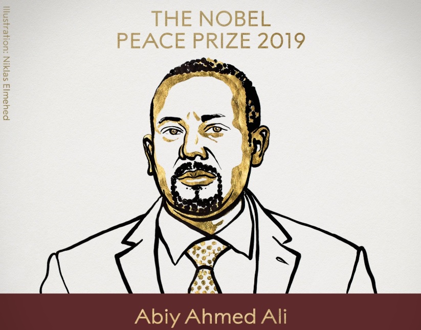 El primer ministro de Etiopía, Abiy Ahmed, premio Nobel de la Paz 2019