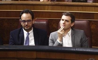 Antonio Hernando y Albert Rivera | EUROPA PRESS ep antonio hernandoalbert rivera