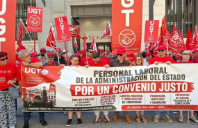 ep concentracion de ugt servicios publicos frente al ministerio de hacienda