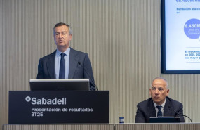 ep el consejero delegado del banco sabadell cesar gonzalez bueno i y el director financiero del