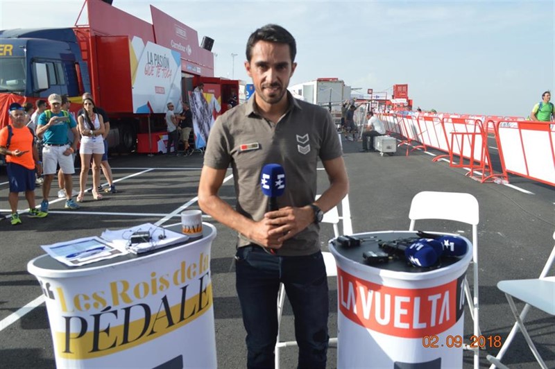ep el exciclista espanol y comentarista de eurosport alberto contador