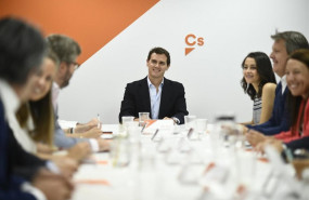 ep el presidente de ciudadanos albert rivera preside la mesa durante una reunion del comite