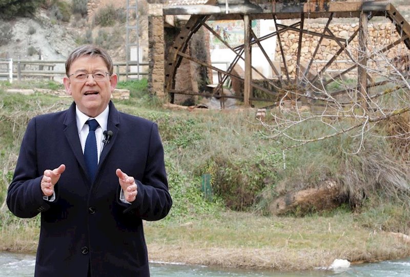 ep el presidente de la generalitat valenciana ximo puig en su mensaje de fin de ano