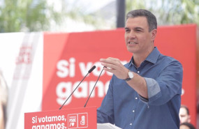 ep el secretario general del psoe y presidente del gobierno pedro sanchez en el acto electoral de