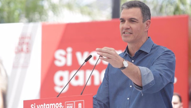 ep el secretario general del psoe y presidente del gobierno pedro sanchez en el acto electoral de