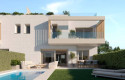 ep jardin con piscina de las futuras viviendas de la promocion maranta de aedas homes en boadilla