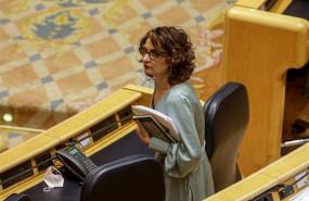 ep la ministra de hacienda y portavoz del gobierno maria jesus montero durante el pleno de control