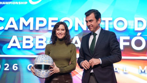 ep la presidenta de la comunidad de madrid isabel diaz ayuso y el co fundador de la formula e