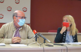 ep la secretaria general de ifr-a carmen castilla y el secretario general de ugt en jaen manuel
