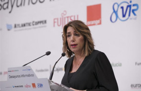 ep la secretaria general del psoe-a susana diaz durante su intervencion en los desayunos