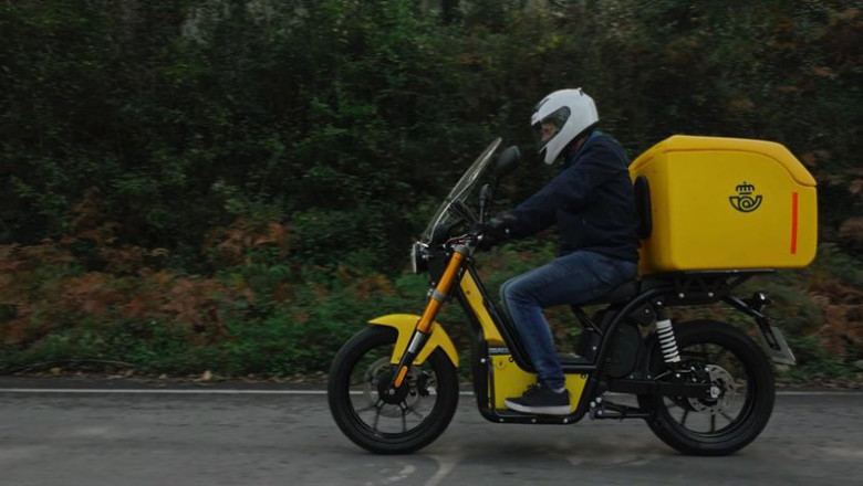 Moto eléctrica para el reparto de Correos | NUUK MOBILITY ep moto electrica para el reparto de correos