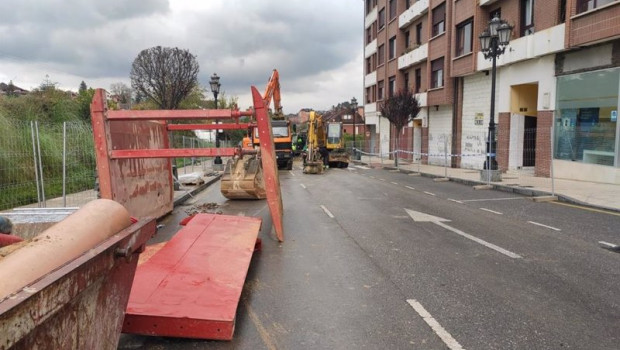 ep obras en oviedo calles cortadas por obras de saneamiento
