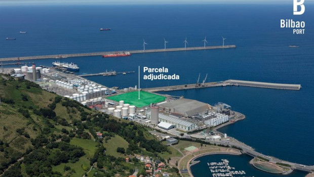 ep parcela adjudicada a petronor en el muelle sollana en el puerto de bilbao