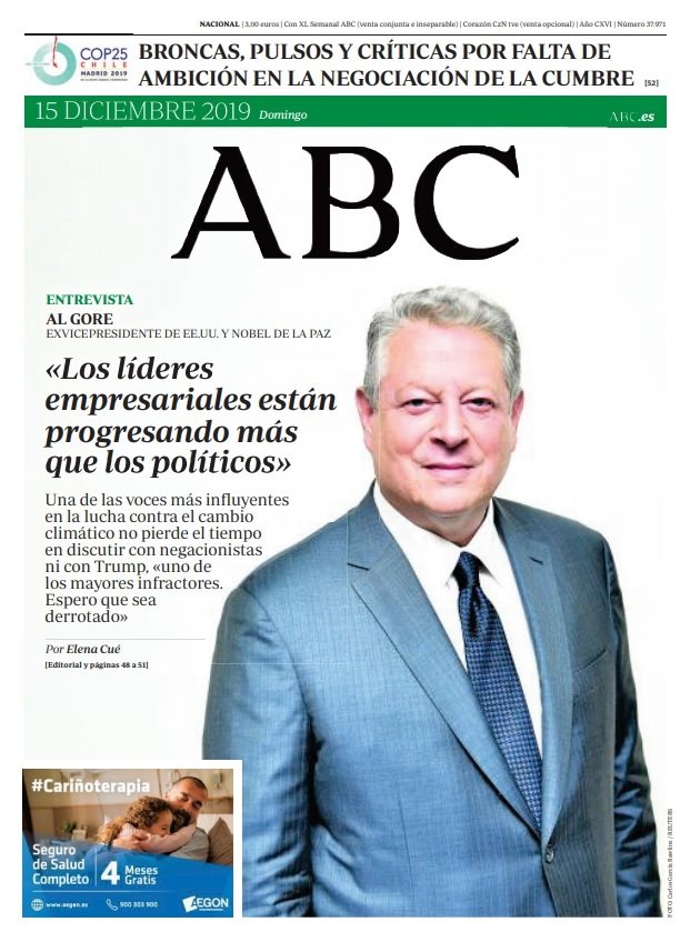 ep portada del diario abc para el 15 de diciembre