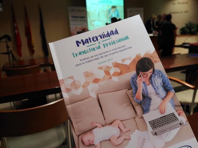 Presentación estudio 'Maternidad y carrera profesional' | EUROPA PRESS ep presentacion estudio maternidadcarrera profesional