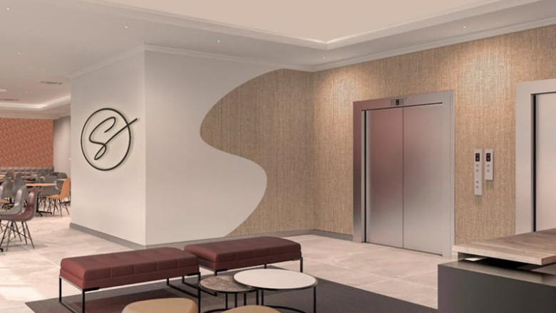 Representación de la recepción de un hotel perteneciente a la serie Splendid by Marriott en el Reino Unido. | MARRIOTT ep representacion de la recepcion de un hotel perteneciente a la serie splendid by marriott en el