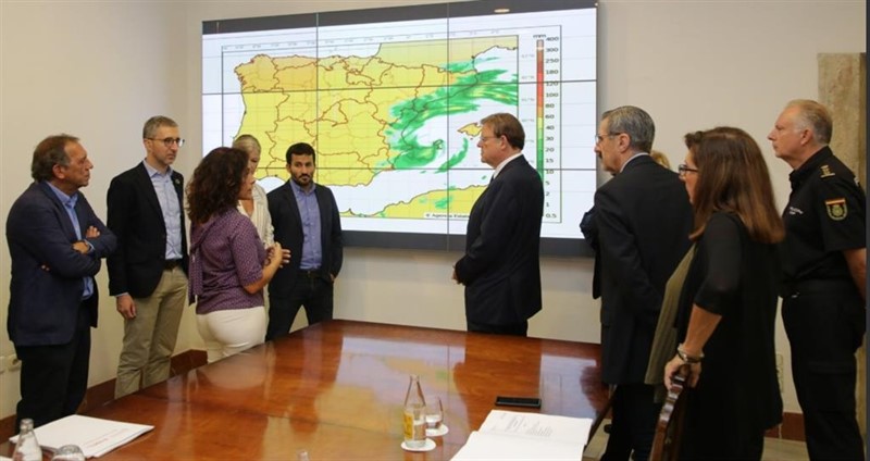 Reunión para analizar el dispositivo de coordinación de emergencias ante la previsión de temporal en la Comunitat Valenciana. | GVA ep reunion para analizar el dispositivo de coordinacion de emergencias ante la prevision de temporal