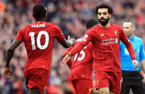 ep salah y mane celebran la remontada del liverpool en anfield