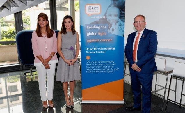 Su Majestad la Reina tras la reunión de trabajo de la UICC | CASA SU MAJESTAD EL REY ep su majestadreinala reuniontrabajola uicc