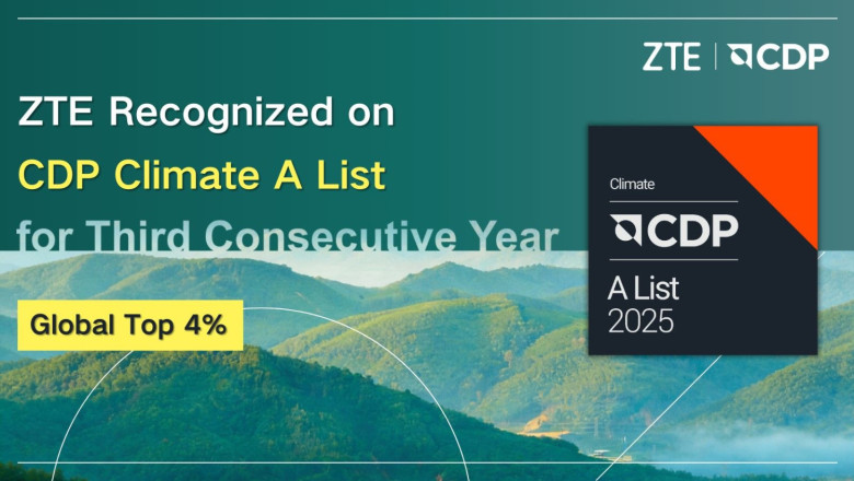 zte recognized on cdp climate a list for third consecutive year ranking among the global top 4 